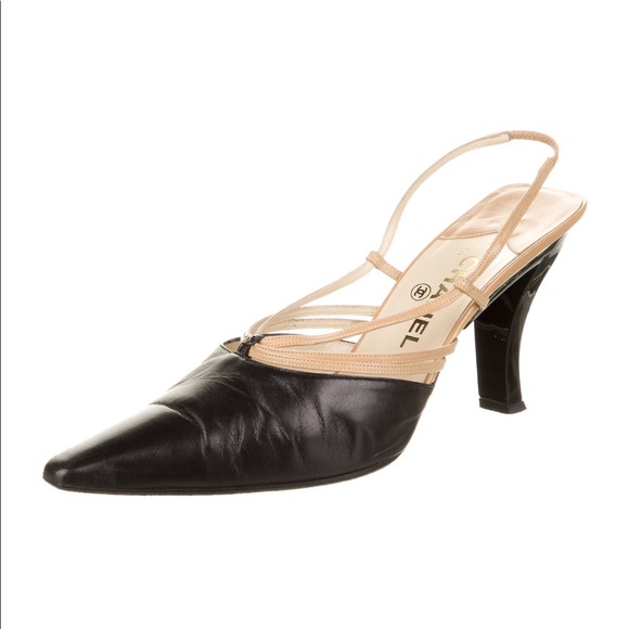 CHANEL 1999 sculptural slingback heels - Picture 2 of 5
